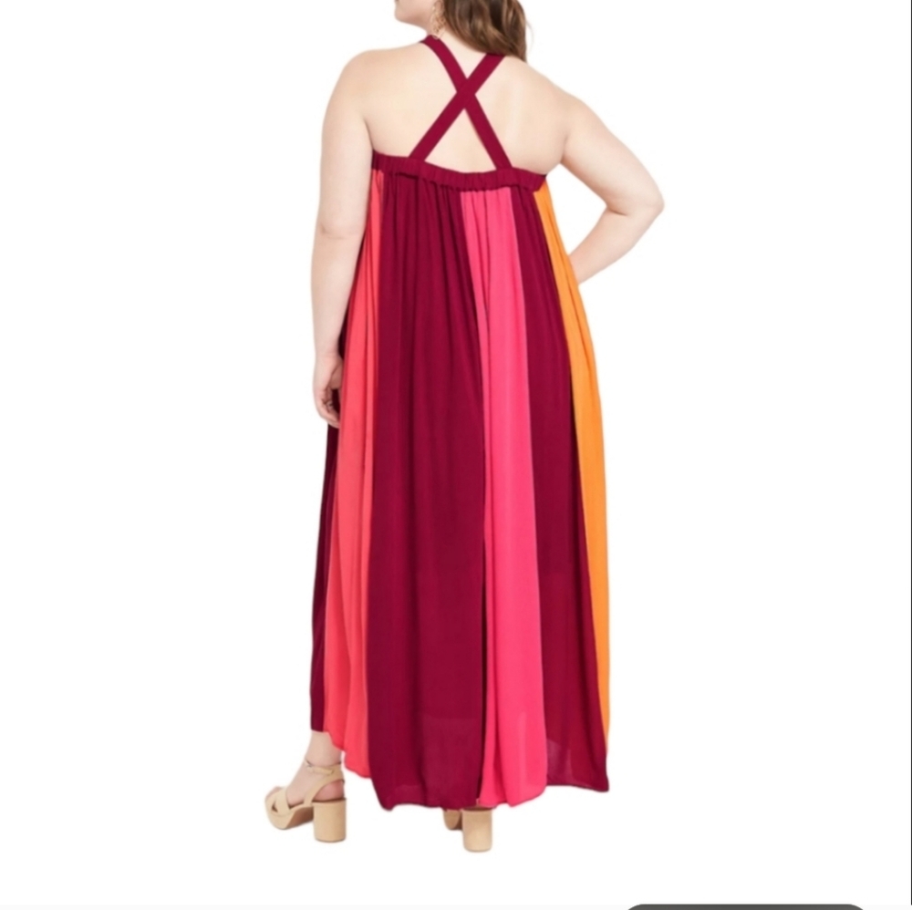 Lane Bryant Colorblock Maxi Dress - Picture 2 of 4
